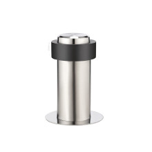 Stainless Steel Door Stop Wall Protector, No Drill Adhesive, Rubber Tip, White Fruit Peach5