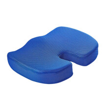 Memory Foam Seat Cushion Ergonomic Support for Tailbone Pain Relief, Dark Blue, Ideal for Office Chair or Car