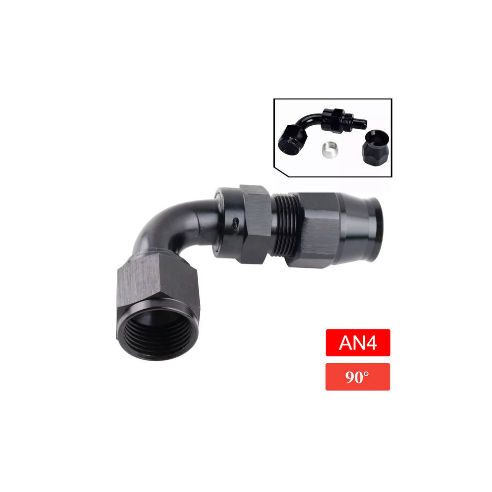 Aluminium Ptfe Hose Fittings, 0 45 90 180 Degree Swivel Joints Compatible With An4 To An12 Fuel Lines 6901508524446
