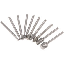 10-Piece High-Speed Steel Polishing Set, HRC60 3mm Shank Tools for Engraving and Cutting Metal, Stone, Long Service Life