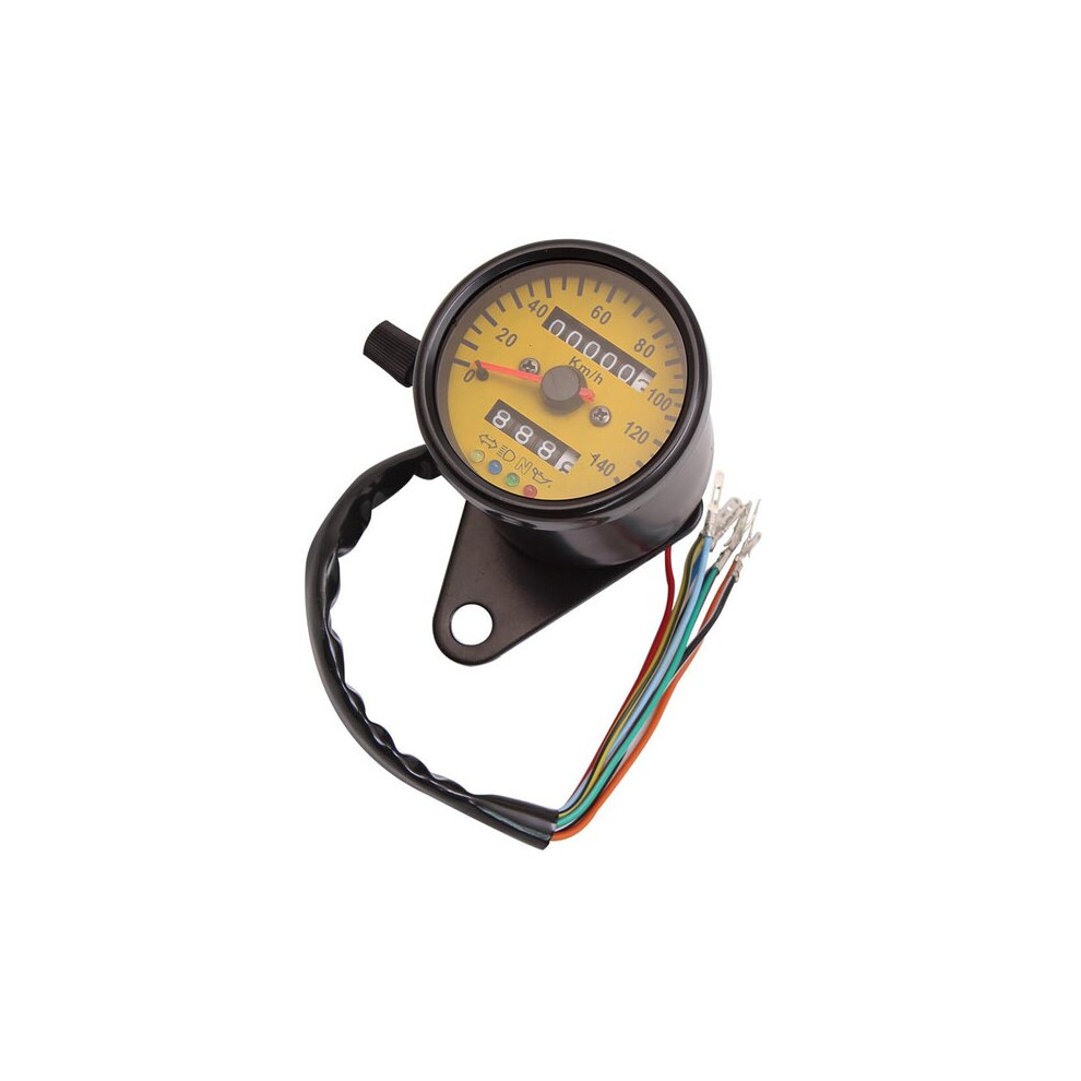 Motorcycle Speedometer Odometer With Stainless Steel Case, Backlight For Motorcycle Dashboard, 12V Universal Fit 6901508557765