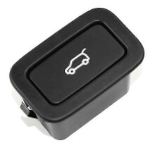 Interruttore di sblocco del portellone posteriore compatibile con Volvo V70 XC70 S60L, ricambio in plastica nera
