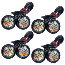Lampadine LED bicolore da 12V 23mm con luminosità di 180LM, durata di 50000 ore, compatibili con la maggior parte dei veicoli.