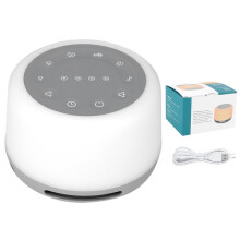 Portable Sleep Sound Machine with 24 Soothing Sounds 7 Colour Night Light, Timer for Sleep Aid and Insomnia Relief
