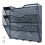 Wall-mounted Document Organiser with Integrated Key Hooks, Vertical Grid Storage for Office, Home Entryway 4