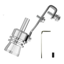 Gerador de Som Turbo Compatível com Motores de 1.0L a 3.0L+, Apito de Alumínio para Tubo de Escape, Cria Som de Válvula de Escape