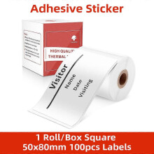 Thermodruck-Etiketten, transparent, für Phomemo M110 und M200, selbstklebendes Glanzpapier, 40 x 30 mm, Packung mit 230 Stück