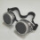 Steampunk Goggles Gothic Style Protective Riding Glasses with Vintage Plastic Frame Adjustable Strap 1