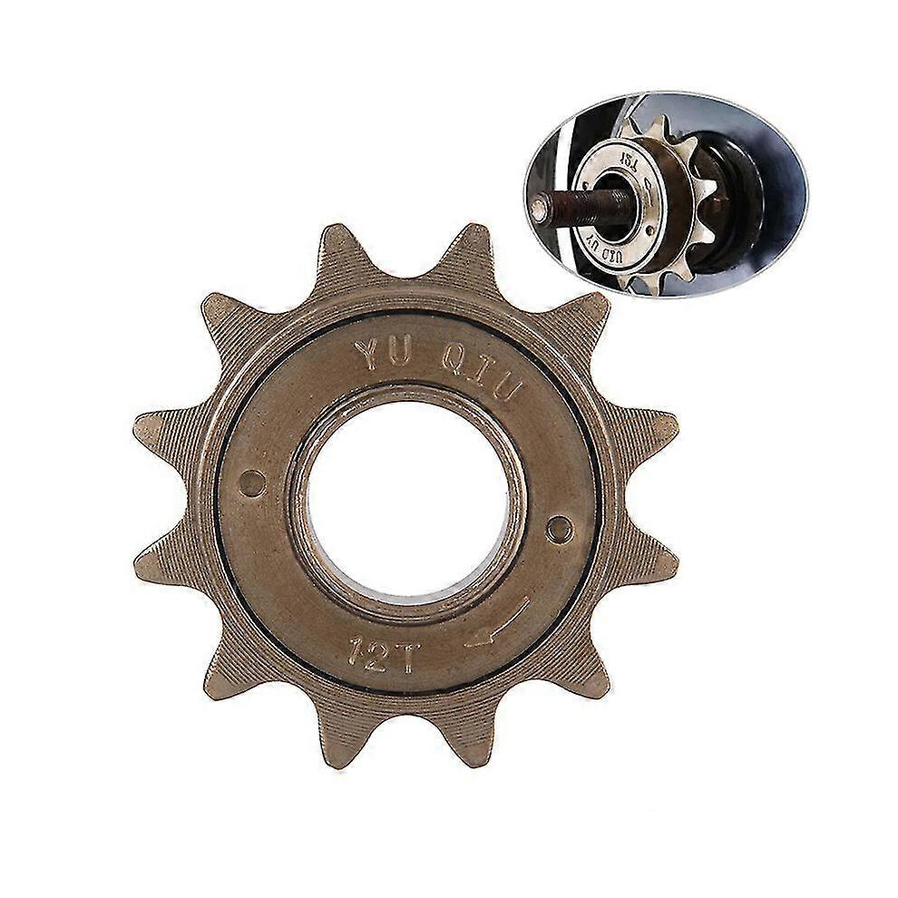 Steel Freewheel For Single Speed Bicycle, 12 Teeth, Compatible With 18Mm Or 34Mm Hub, 122G 6901508603639