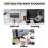 Ergonomic Keyboard Tray with Clamp On Under Desk Design, Foldable Mouse Platform and Arm Support 5