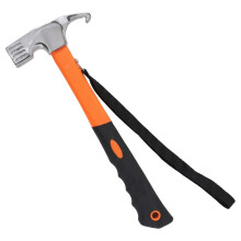 (Orange) Lightweight Carbon Steel Camping Hammer