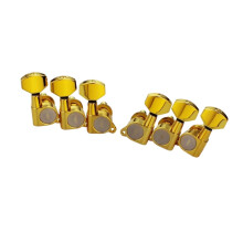 Gold Plated Electric Guitar Tuning Pegs with Sealed Dustproof Design for ST TL Replacement