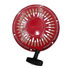 Recoil Starter Replacement compatible with Honda GX340 GX390, Hand Pull Start Plate, Red Plastic Metal Construction, For Small Engine Repair