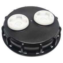 6.4 Inch IBC Tote Cover for Universal Fit, Double Vents Fine Thread Sealing Cap for Liquid Containment