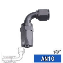 AN Hose Connector compatible with Turbo Modified Cars, 360 Degree Rotating, Black Red Blue, Leak Proof Seal, 1000 PSI for Oil Cooler