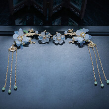 (1) Vintage Hanfu Hair Clip & Earrings Set