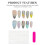 (L) Flower Press-On Nails, Comfortable DIY Manicure 1