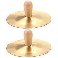 Golden Finger Cymbals for Belly Dancing 8pcs Durable Metal with Comfortable Rounded Edges