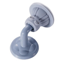 Silent Silicone Door Stopper with Noise Reduction Design, Self Adhesive Wall Protector, Blue Gray