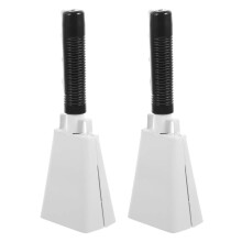 2pcs Metal Cowbell for Cheering and Percussion, Loud Clear Sound, Durable Handheld Design