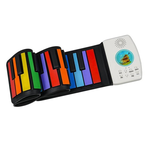 49 Key Foldable Electronic Piano Keyboard for Beginners with Multiple Tones and Lightweight Design