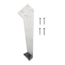 Heavy Duty Sliding Door Stopper Stainless Steel Draft Blocking Low Profile Floor Mount