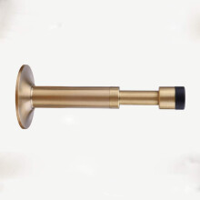 Copper Hydraulic Silent Door Stopper with Noise Reduction Cushion, Wall Protection and Easy Mount