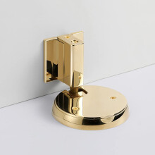 Waterproof Zinc Alloy Door Stopper with Wall Protection, Nail Heavy Duty Door Stop for Interior Doors Gray