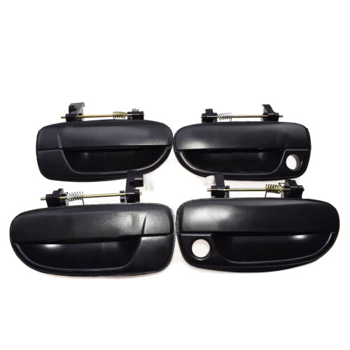 4PCS(Front Rear Left Right)Outer Outside Exterior Door Handle Black for  Accent 2000-2005 New 2