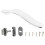 Door Handle Button Lock Push Button Pull Handle  Knob Chrome Arc Cabinet Lock for Trailer Caravan Truck 1