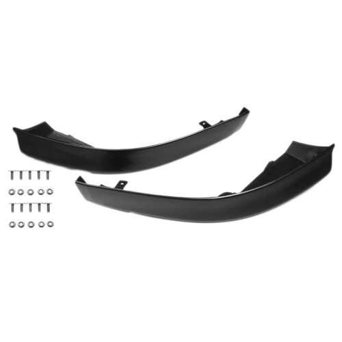 2St Bil Front Bumper Splitter Lip Spoiler Body Kit Diffuser Protector Svart för  Lancer 2008-2015