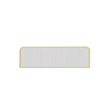 Tempered Glass Desk Divider with Durable Metal Frame, Modern Freestanding Privacy Screen for Office or Restaurant