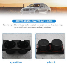Car Center Console Water Cup Holder Beverage Bottle Holder Coin Tray For 3 Series E46 318I 320I 98-06 51168217953 Black