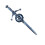 Scottish Thistle Clan Crest Pewter Sword Kilt Pin 1