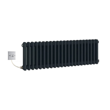 (830mm) Traditional Anthracite 2 Column Electric Radiators 300mm high