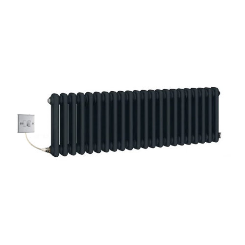 (830mm) Traditional Anthracite 2 Column Electric Radiators 300mm high