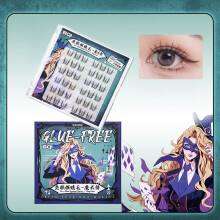 (magician) Werewolf Eyelashes C Curl Reusable for Dance Wedding