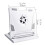 Projector Stand with Adjustable Height and USB Cooling Fan, Foldable Desktop Mount, Universal White 2