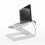 Projector Stand with Adjustable Height and USB Cooling Fan, Foldable Desktop Mount, Universal White 5
