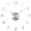 (Silver, 50cm) 3D Frameless DIY Wall Clock, Mirror Surface Home Decor 3