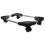 CPU Tower Stand with Wheels Adjustable Height 360 Rolling Black Base for Desktop Home Office 1