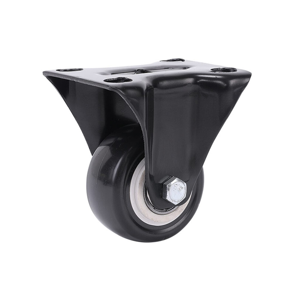 4Pcs 1.6 Inch Black Polyurethane Heavy Duty Furniture Caster Wheels For Trolley And Chairs 9174973291480