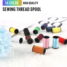 Portable Sewing Kit with Thread, Scissors & Needles