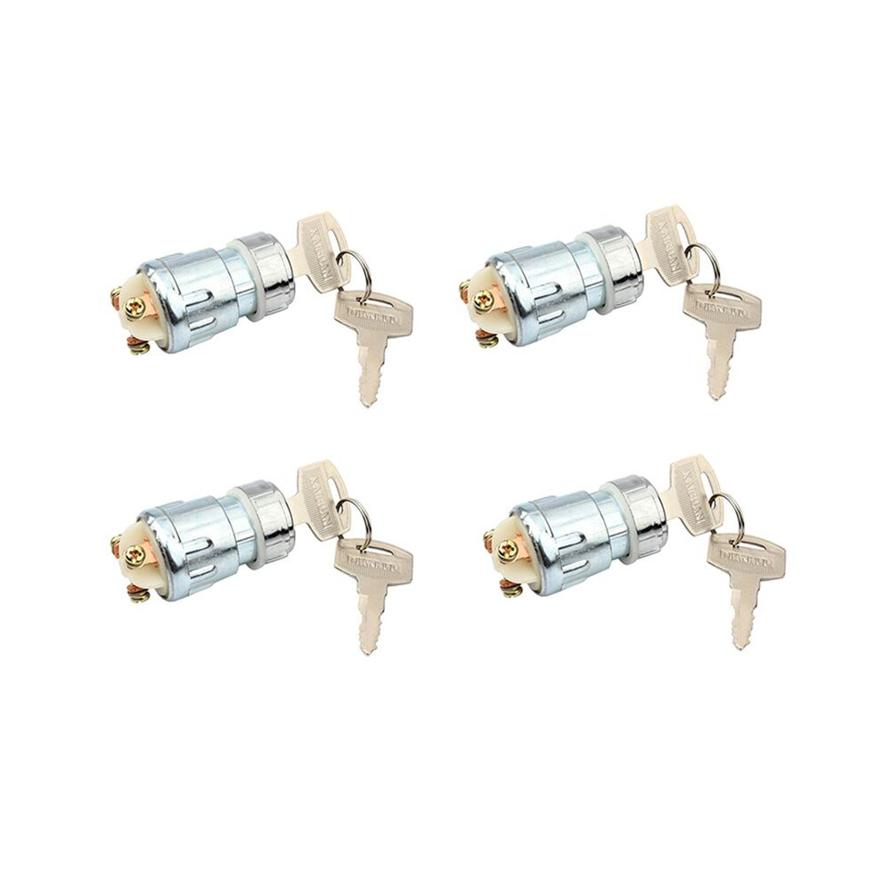 4X Universal Motorcycle Ignition Key Lock Set For Atv Go Kart Karting Quad Dirt Bike 3Wires 6033019174367
