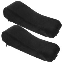 Memory Foam Armrest Cushions for Office Gaming Wheelchair Chairs Ergonomic Comfort Forearm Support Black