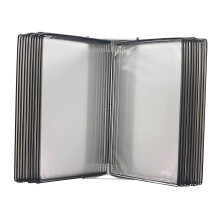 Document Display Panel A4 20Page Flip Reference Organizer, WallMount Dual Mode Desktop System for Office