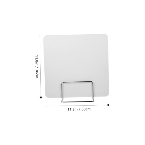 White Desk Divider Privacy Panel for Office and Classroom – Durable Compact Desktop Partition Shield 1