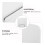 White Desk Divider Privacy Panel for Office and Classroom – Durable Compact Desktop Partition Shield 4
