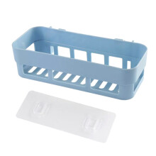 (Blue) Wall Mount Shower Shelf, Bathroom Organizer