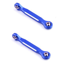2X Aluminum Alloy Steering Servo Linkage Tie Rod for 1/5 X-Maxx Xmaxx 6S 8S RC Truck Upgrade Parts,